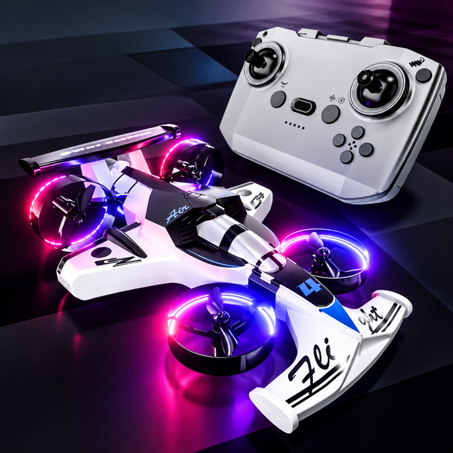 Dron-Samochód 2w1 do Driftu i Lotu – Zdalnie Sterowany, LED, Tryb Bezgłowy
